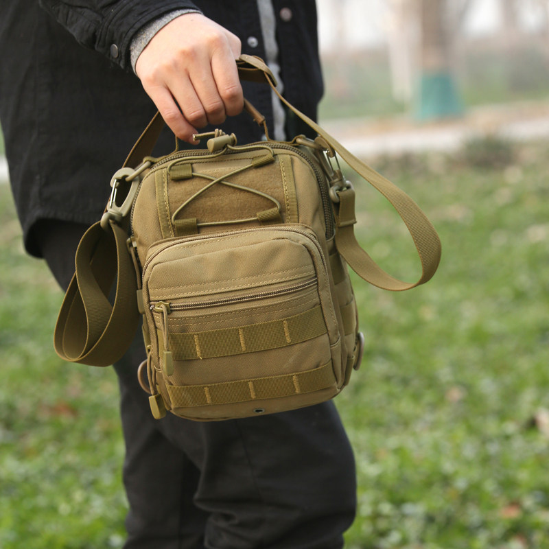 New outdoor camouflage lure fishing chest bag men's slingshot portable multi-function printed fish messenger bag small shoulder backpack