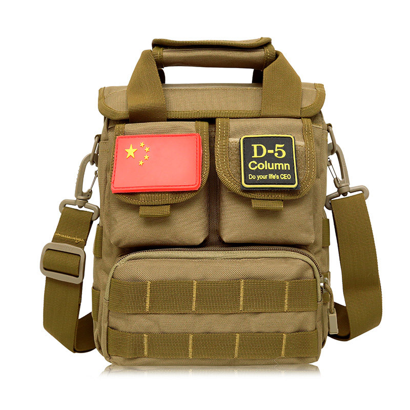 D5 Emperor Wu column outdoor camouflage men's and women's tactical multi-functional riding waterproof commuter messenger shoulder bag