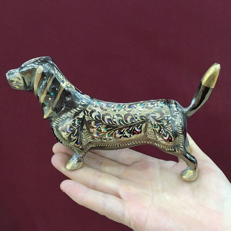 Dog bronze dog birthday present Zodiac dog Pakistan bronze ware dog pendulum gift