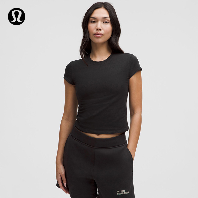 Women's Cotton Blend Short-Sleeve T-Shirt丨Lululemon丨Lw3Ilws