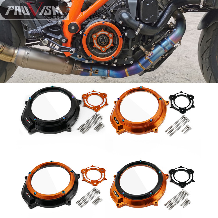 FAUVISM KTM 1050 1090 Adventure Engine Transparent Bing Cover Transparent Clutch Bing Cover