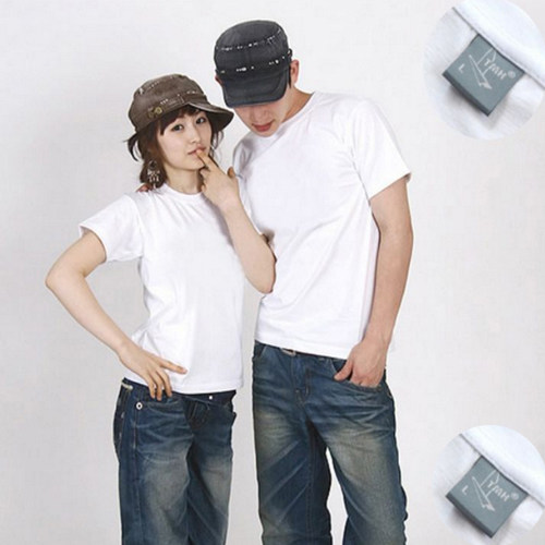 Pure Color Blank T-shirt 220 gr Pure Cotton T-Shirt Short Sleeve Shirt Color Spray Advertising Suit Bronzed Body Shirt Class advertising Shirt-Taobao