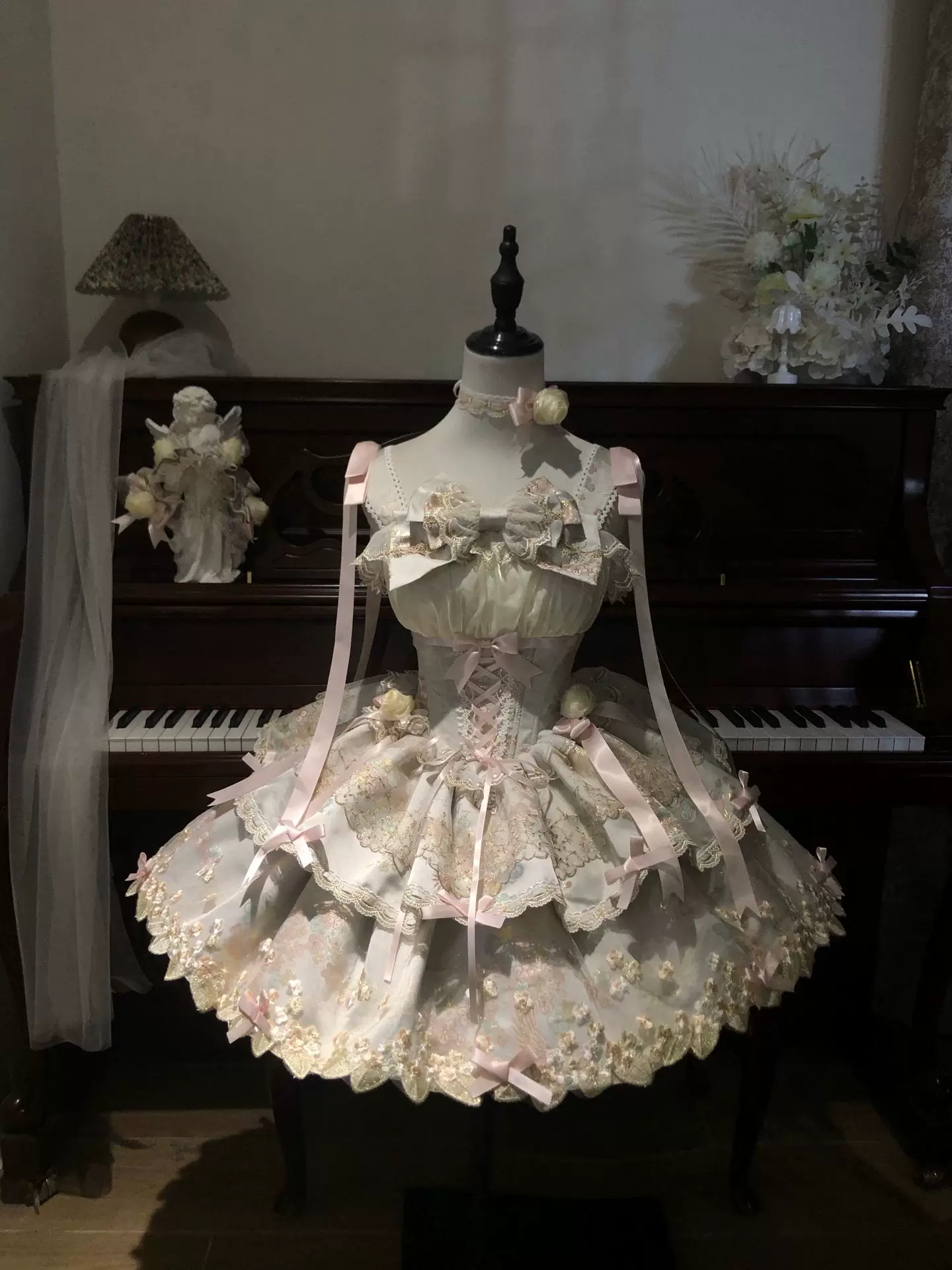 Подлинное милое платье с бантом, стиль Lolita, Lolita Jsk