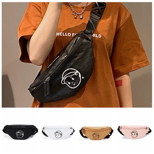 Кожаная сумка через плечо, поясная сумка, нагрудная сумка, японские и корейские