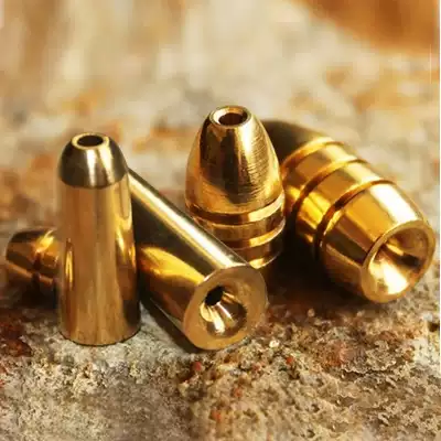 Le Lu pure copper Luya bullet copper copper pendant Soft bait Crank hook Counterweight 3g 5g 7g 10g