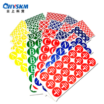 Self-adhesive sticker abc ground zero label mark pe phase sequence label round three-phase sticker letter ground sticker