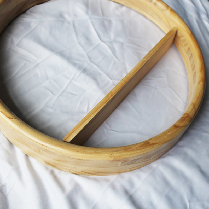 Solid Wood Chinese-Style Round Wall Decoration Creative Shelf for Living Room Wall Hanging, Entryway, Tea Room, Study, Bookshelf, Round Frame