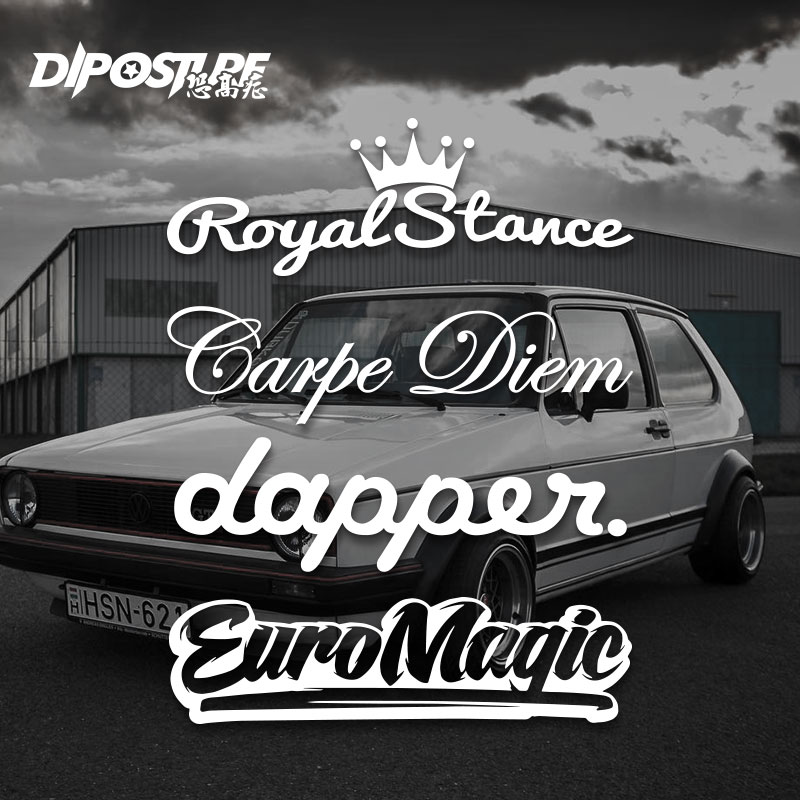 Fear of heights front and rear glass windshield stickers hellaflush personality creative modified jdm trend stickers