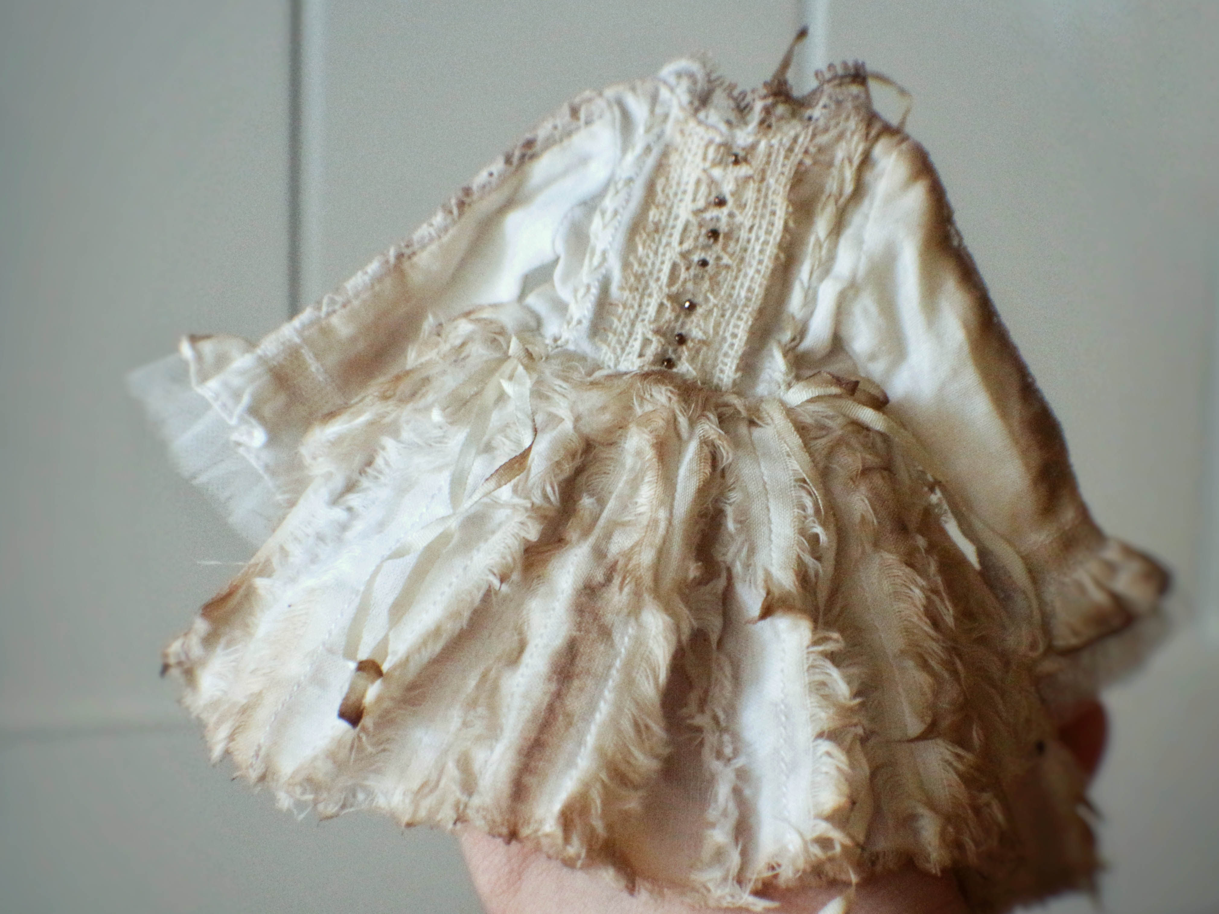 Make old-colored retro squirrel dress momoko cloth ob11 holala rubber mini fabric imda BJD