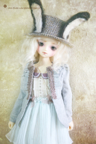 Gray organ lace coat MSD UNOA 1 4 4 4 1 3 3 3 BJD SD