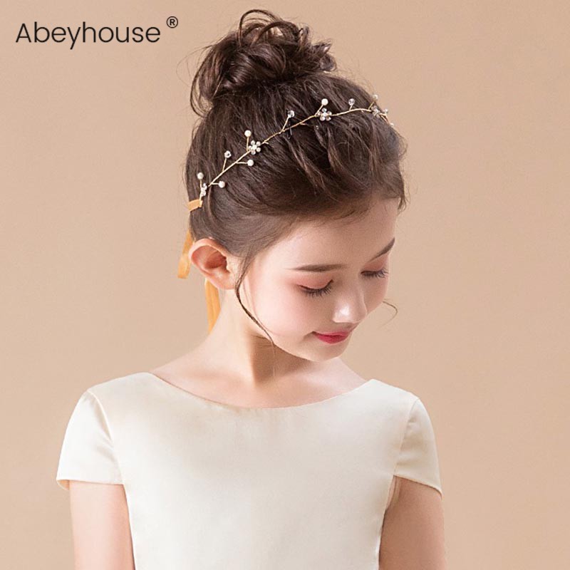 Simple Rhinestone Original Plum Blossom Headband Girls Performance Headwear Children's Dress Accessories Baby Versatile Up Hair Accessories