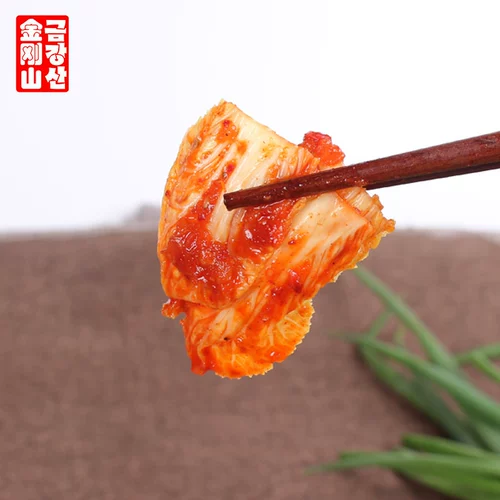 金刚山 Аутентичная корейская пряная капуста Qimchi Splatinum Корейская бесплатная сумки для янбиянок, еда, еда янбиянка.