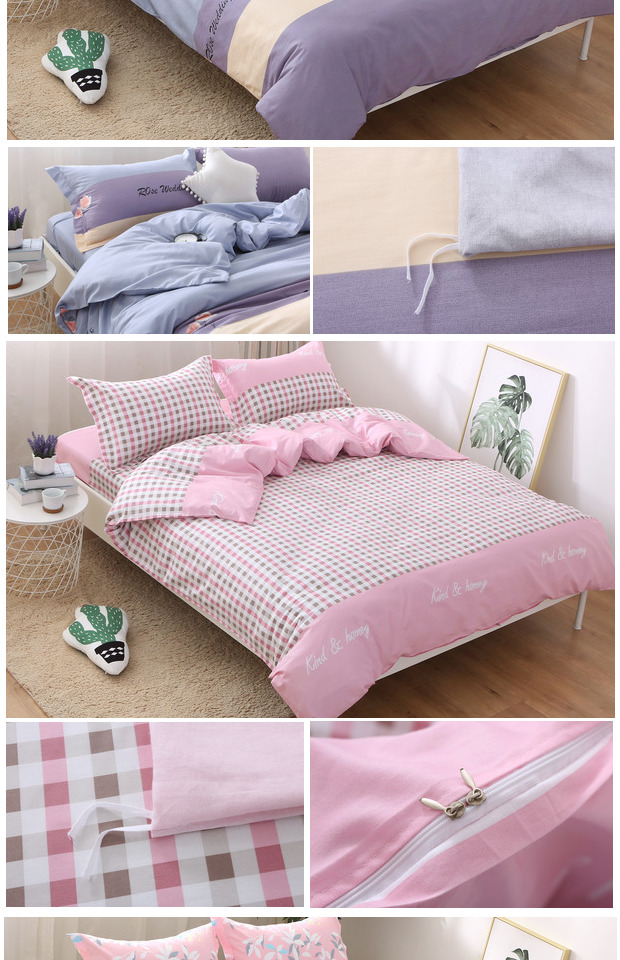 Đôi bông chăn đơn mảnh 200x230cm 100% cotton chăn 1,5m 1.8m ký túc xá độc thân - Quilt Covers 	bộ chăn phao ga gối