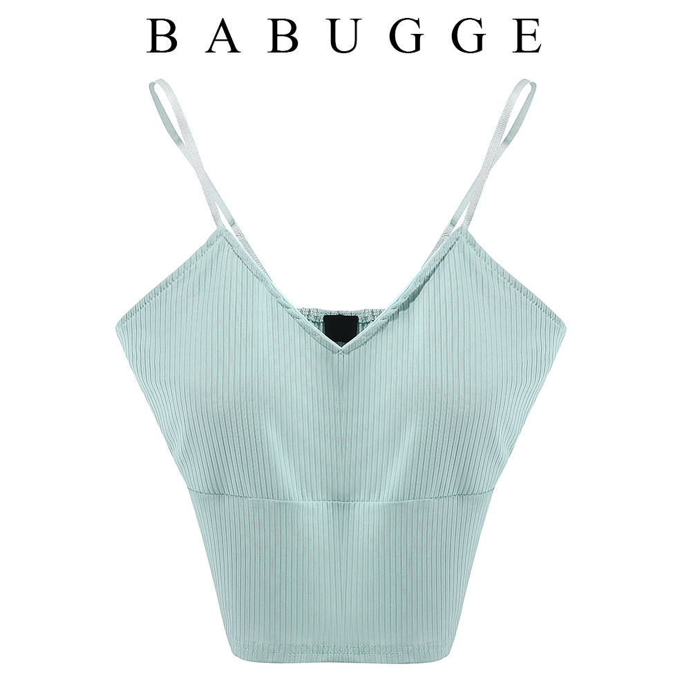 Korean version tennis red ins sashimi vest woman sashimi with slim sexy dew back slats bottom blouses 20 Summer new