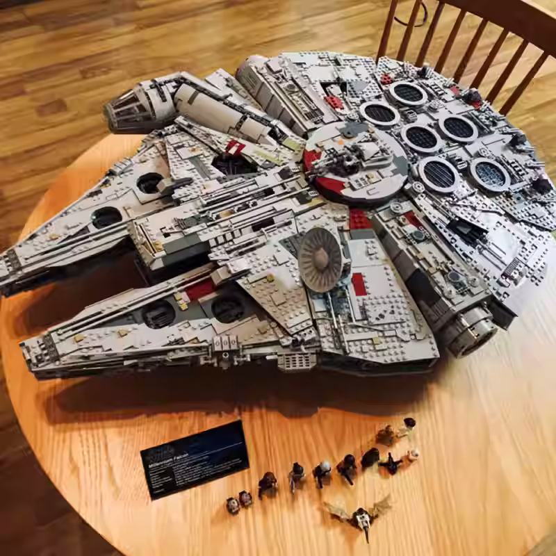Millennium Falcon Building Block Planet Assembly Toy Battle Spacecraft High Difficulty Huge Adult Model Boy's Birthday Gift Millennium Falcon Building Block Planet Assembly Toy Battle Spacecraft High Difficulty Huge Adult Model Boy's Birthday Gift