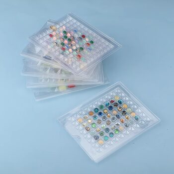 Jewelry display plate high-grade plastic transparent gem box