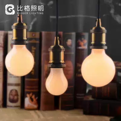 Bulb screw LED bulb lighting household eye protection e27 spiral single lamp energy-saving warm yellow light makeup dragon ball bulb