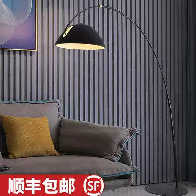 Fishing lamp floor lamp led remote control Nordic creative simple living room study bedroom bedside eye protection vertical table lamp