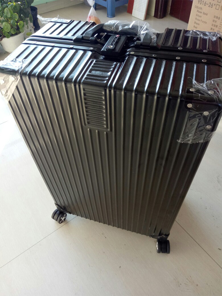 Chà chống xước SGG khung nhôm trường hợp xe đẩy bánh xe phổ hành lý nữ vali 26 inch nam hộp mật khẩu hộp khóa vali du lich