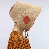 Gao Wenji｜In stock misuabarbe straw hat cotton and linen raffia wide brim handmade spring and summer Korean star same style