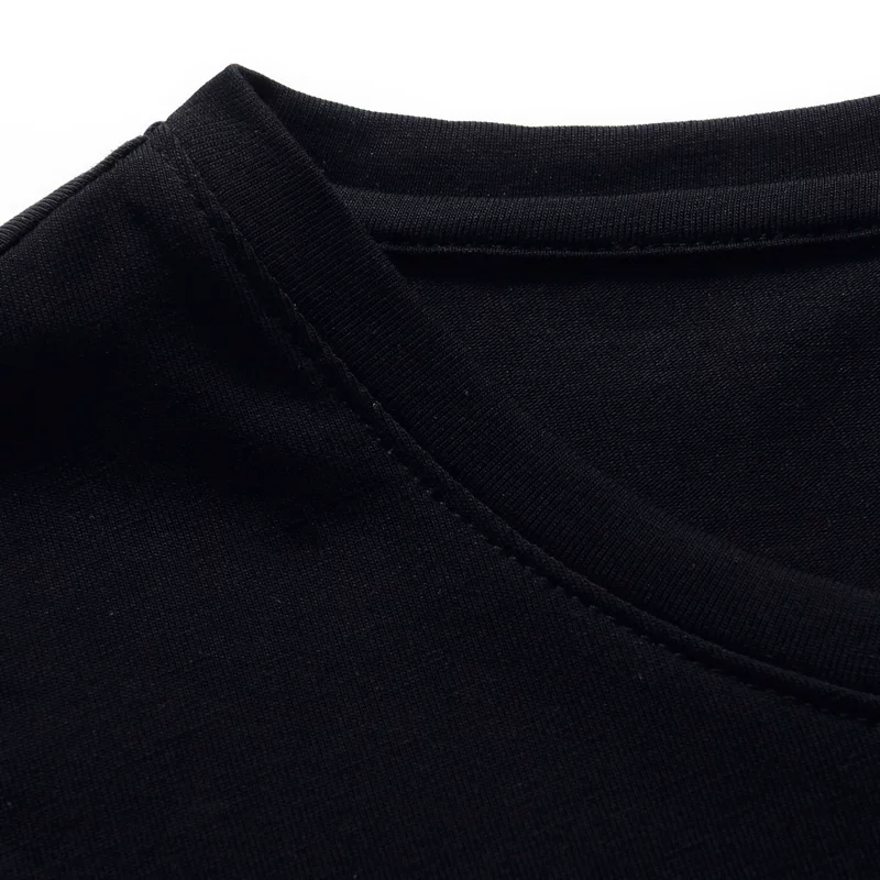 Summer cotton silk breathable short sleeve T-shirt with a round collar