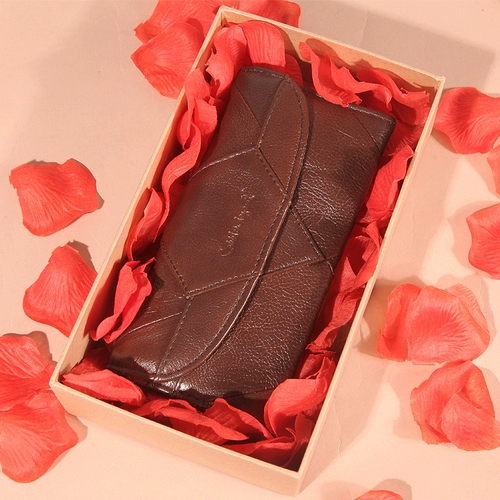 Бумажник, сумка через плечо, вместительный и большой длинный картхолдер, ретро маленькая сумка клатч, коллекция 2023, из натуральной кожи