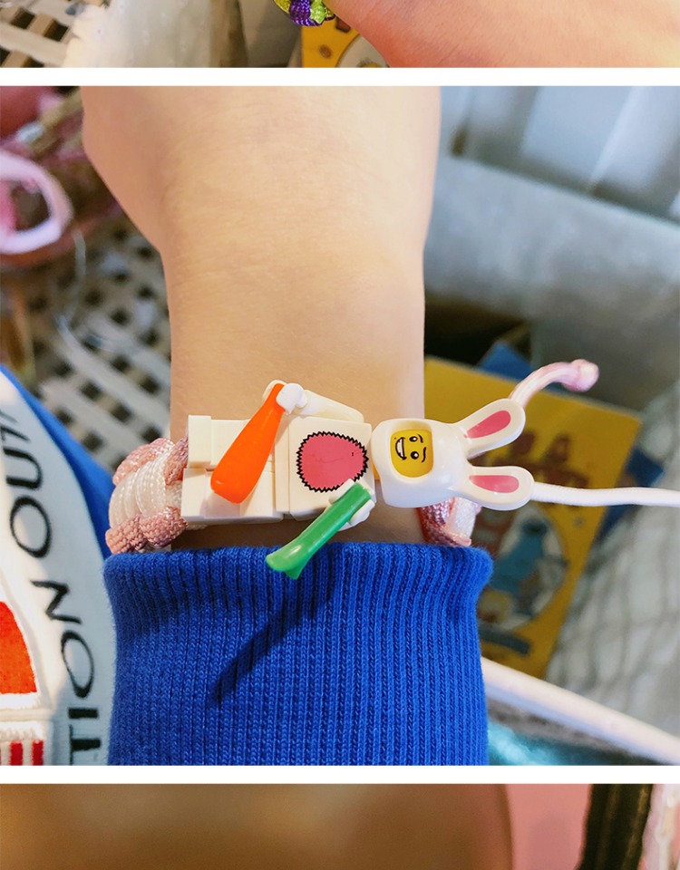 Khối Buzz Light Years Bracelet in lưới màu đỏ với thiết kế thích hợp rung động dệt thủ công dây đôi tay dây nữ - Vòng đeo tay Clasp thạch anh tóc xanh