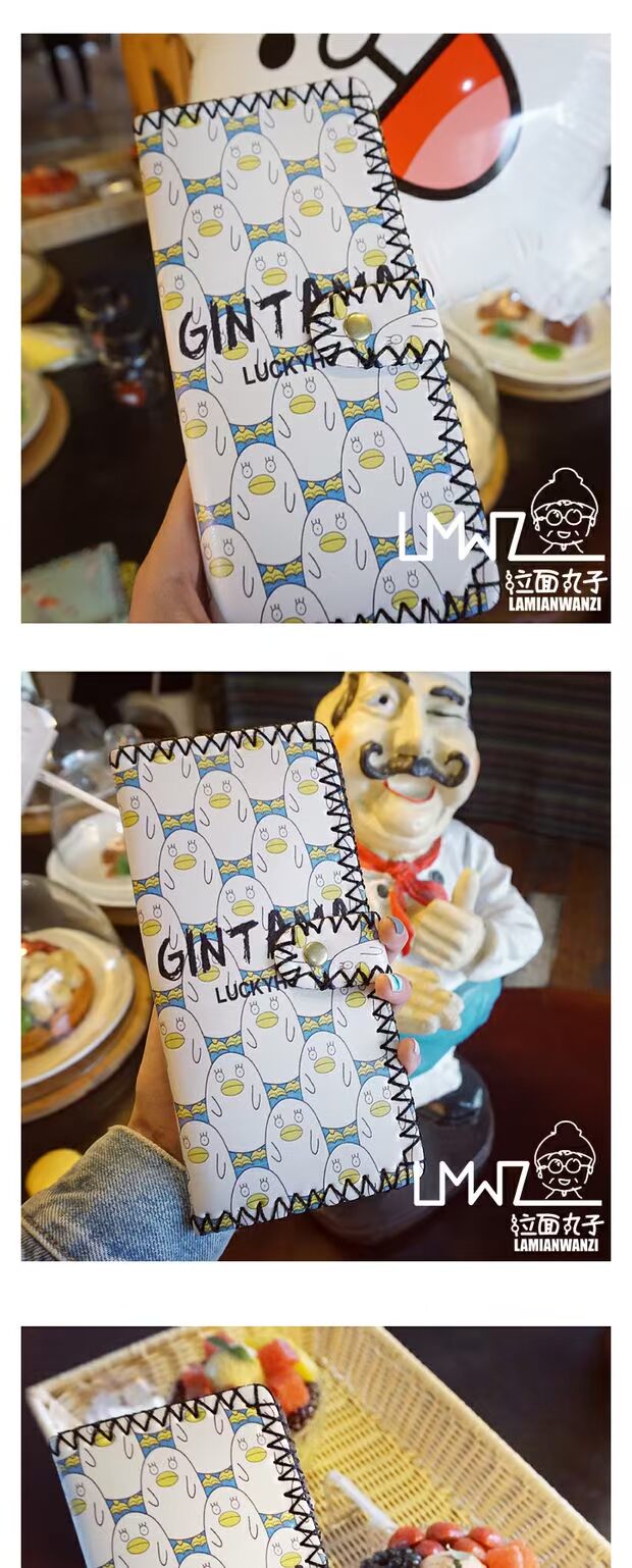 Phiên bản tiếng Hàn của sinh viên retro nam và nữ phần dài xu hướng Harajuku graffiti Nhật Bản dễ thương cặp đôi ví da ví ví mini
