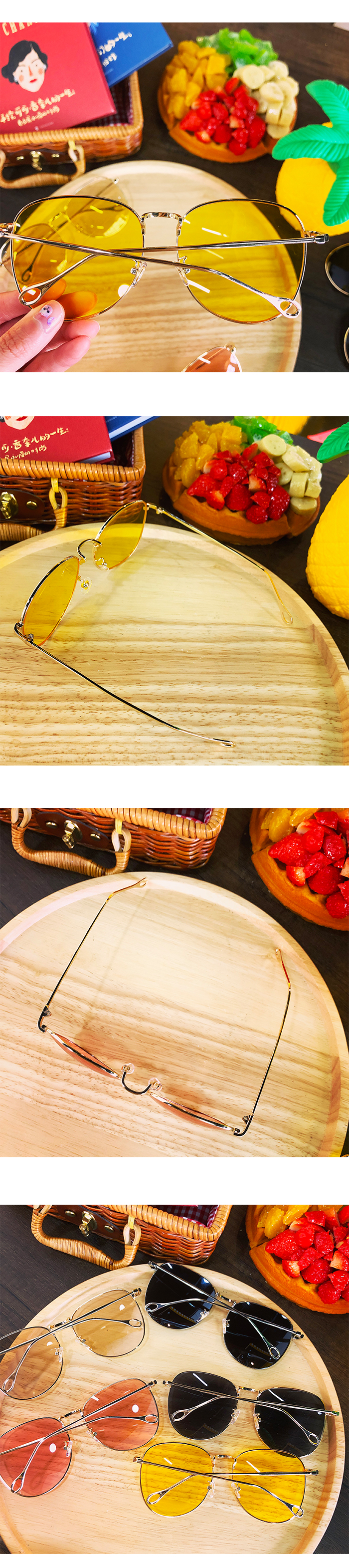 Mùa hè mới kính râm đơn giản hộp lớn phiên bản Hàn Quốc của xu hướng mặt trong suốt nam nữ nhỏ kính râm kính râm kính cận đẹp