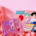 Harajuku cô gái thêu laser tình yêu thư xu ví sáng bóng nhỏ tươi gói gói dây kéo vuông ví nhỏ Ví tiền
