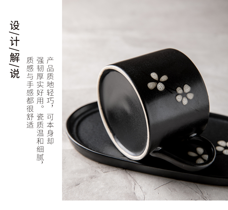 Japanese ceramic coffee cups and saucers creative breakfast table suit one person eat dim sum dishes afternoon tea cup