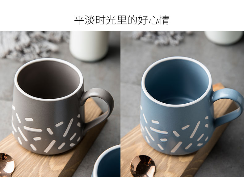 Creative household contracted ceramic cup keller picking cups of coffee cup cup oatmeal for breakfast milk cup