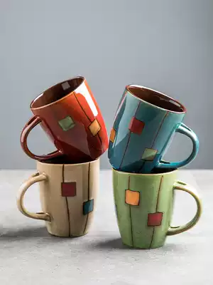 Household Cup Set 4 sets modern simple European Cup ceramic water cup living room tea mug mug