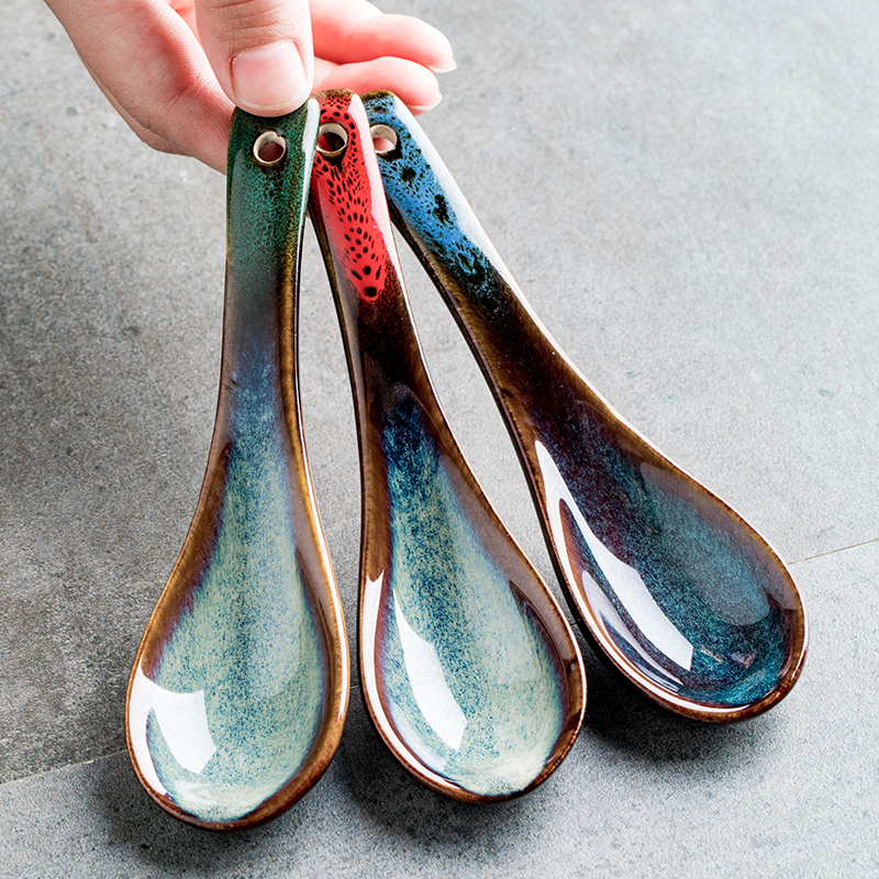 Youcci creative porcelain ceramic spoon household hotel leisurely dinner spoon, small spoon, spoon, chopsticks chopsticks shelf