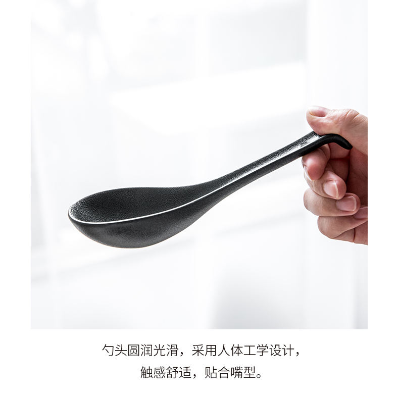 Youcci creative porcelain ceramic spoon leisurely household hotel thickening spoon run small spoon restaurant hotel for dinner