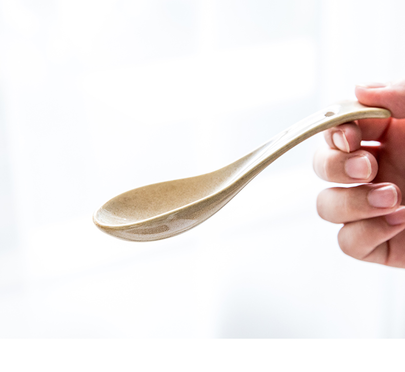 Youcci creative porcelain ceramic spoon leisurely household hotel thickening spoon run small spoon restaurant hotel for dinner