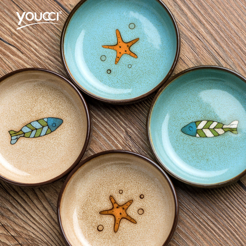 Youcci porcelain leisurely sauce hand - made ceramic disc kitchen multipurpose sauce vinegar sauce flavor dish to put pot small dishes