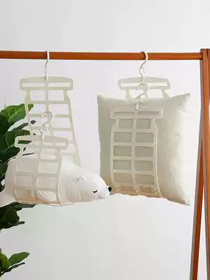 Sun pillow artifact drying pillow special drying rack net home balcony outdoor multifunctional doll drying rack clip