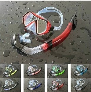 Full Dry Snorkel Goggles 2-Piece Set Explorer Swim Mask Snorkeling Gear