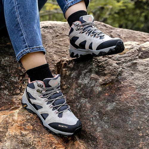 Высокая нескользящая обувь для скалозалания, внедорожные туфли, сапоги подходит для пеших прогулок