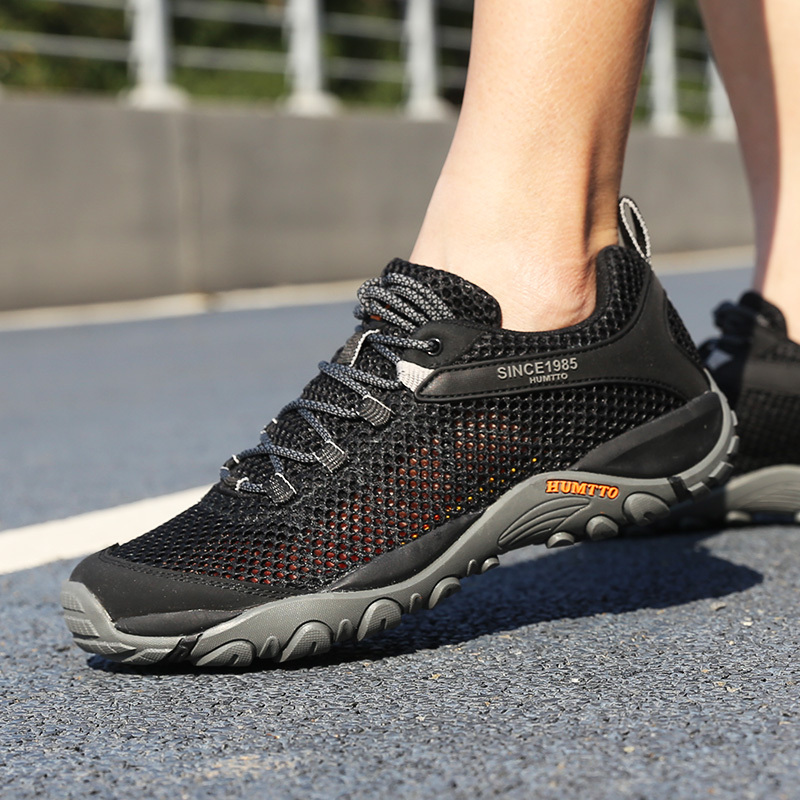 Haitu Outdoor Hiking Shoes for Men, Summer Climbing Non-Slip Breathable Trekking Shoes, River-Tracing Mesh Lightweight Sports Shoes for Women