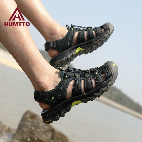 Летние спортивные сандалии, нескользящая дышащая пляжная обувь, дезодорированные слайдеры, тапочки, пляжный стиль, мягкая подошва