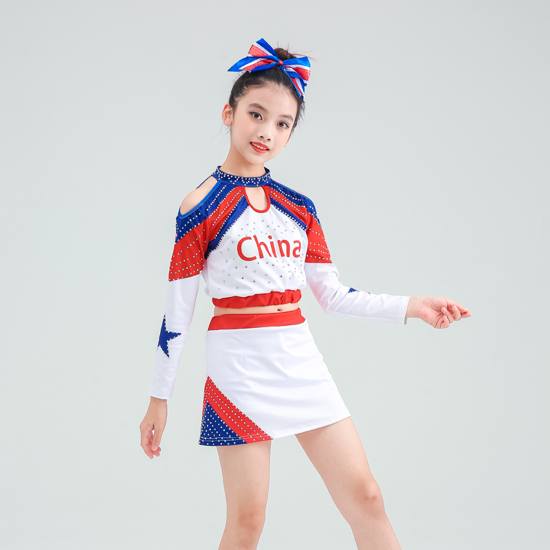 Children's new cheerleading costumes girls cheerleading games performance costumes adult competitive competition costumes