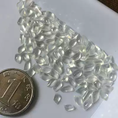 (Already married)115 pieces of Myanmar natural A-goods high ice species small boutique lightening white ice with shape jade inlaid with bare stone