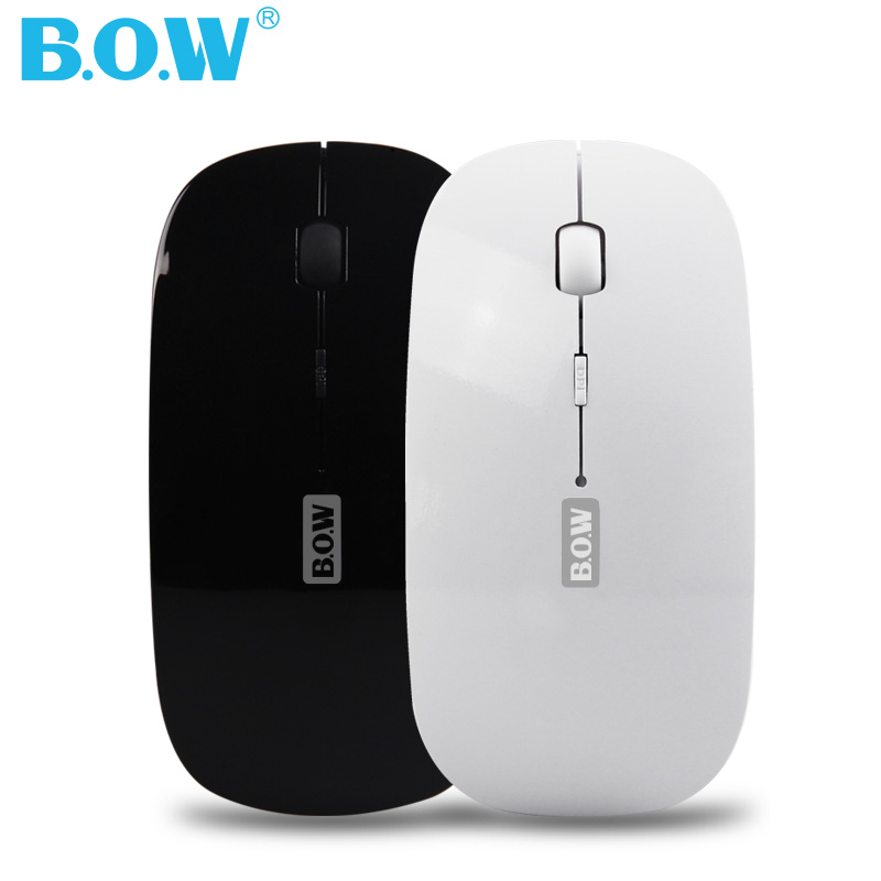 BOW Airworld Apple Ultra Thin Wireless Bluetooth Mouse Notebook Office Microsoft Android Tablet Mute Feel