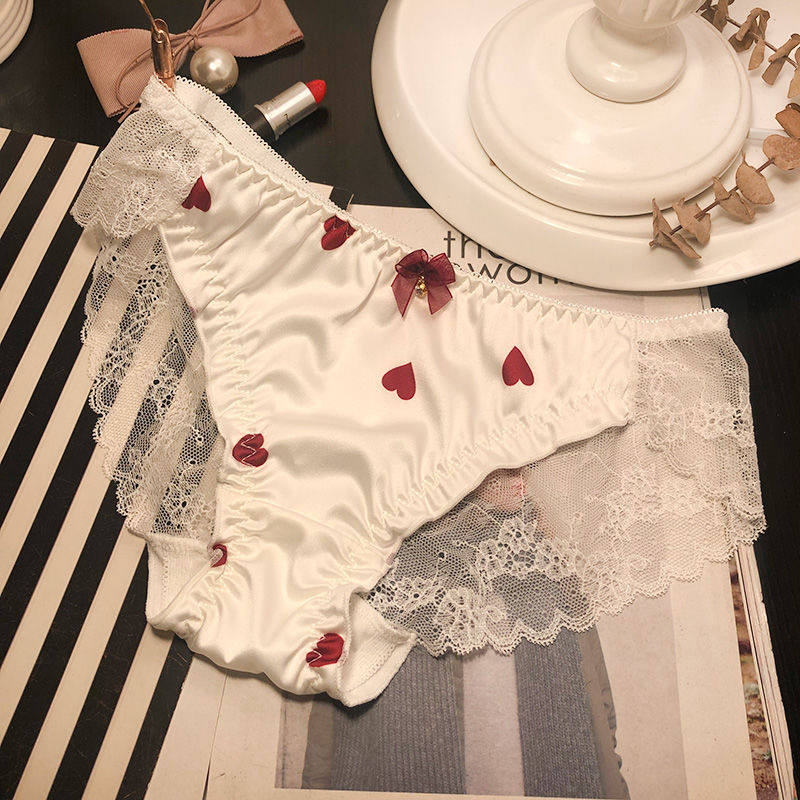 Day Ensemble Sweet Girl Fairy Fairy Temperament Lady Cotton Inner stall Triangle pants Daily Korean version Little fresher brief