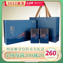 Xinyang Mao Jian 2021 New Tea Ming Former Tea Green Tea Tea Tea Bud Tea Spring Tea Tender Sprout Gift box with Qinfu Tea Line