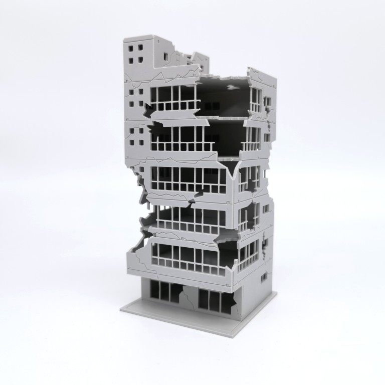 1:144 1:100HG MG Gundam Battle Damaged Building Unfinished Building Building Scene Model Fish Tank Landscape Assembly
