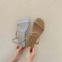 Cloorection Strong Push Brief About Korean Students ~ Students with Toe Roman Women Shoes Summer Flat-bottomed Sandals