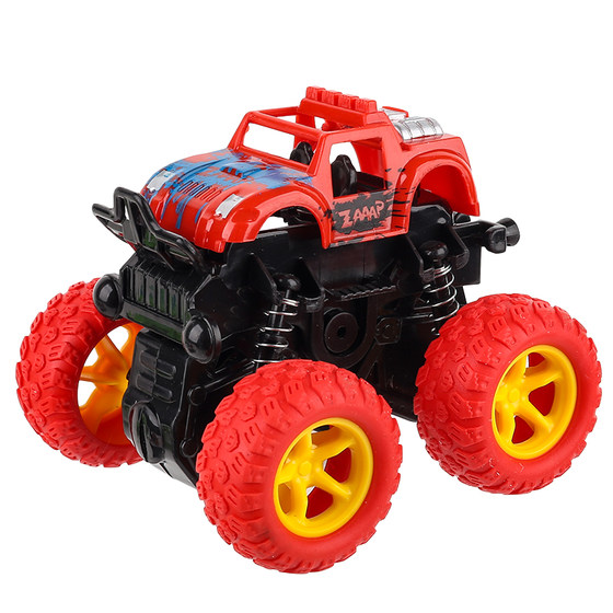 Dual stunt off-road vehicle, shock-absorbing, anti-fall toy car, simulation off-road model, motorized fun toy